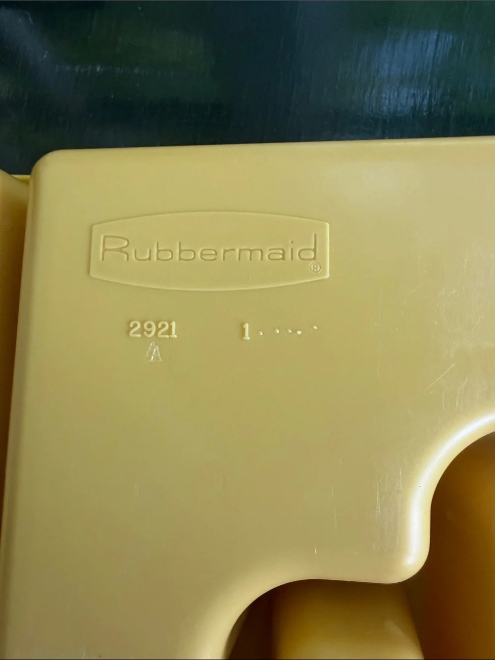 Vintage Rubbermaid Yellow Plastic Utensil Drawer Organizer